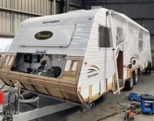 Caravan Before Repair