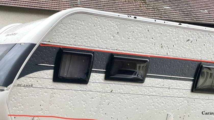 Caravan hail damage repair